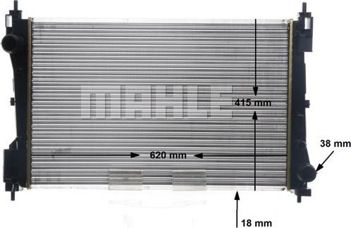 MAHLE CR 1794 000S - Radiator, racire motor aaoparts.ro