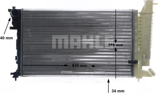 MAHLE CR 172 000S - Radiator, racire motor aaoparts.ro