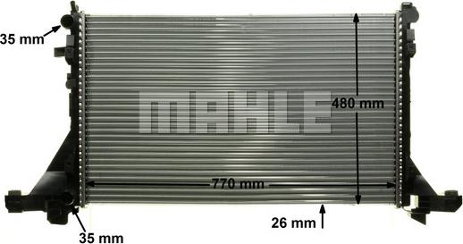 MAHLE CR 1771 000P - Radiator, racire motor aaoparts.ro