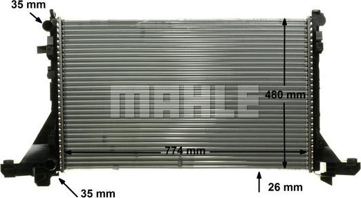 MAHLE CR 866 000P - Radiator, racire motor aaoparts.ro