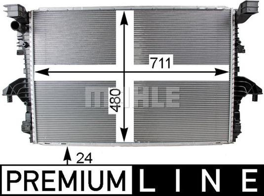 MAHLE CR 805 000P - Radiator, racire motor aaoparts.ro