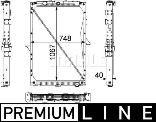 MAHLE CR 819 000P - Radiator, racire motor aaoparts.ro