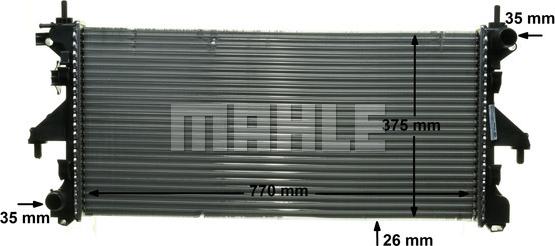 MAHLE CR 885 000P - Radiator, racire motor aaoparts.ro