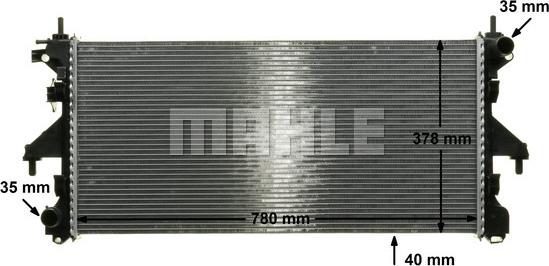 MAHLE CR 887 000P - Radiator, racire motor aaoparts.ro