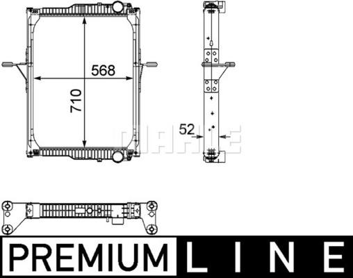 MAHLE CR 822 000P - Radiator, racire motor aaoparts.ro