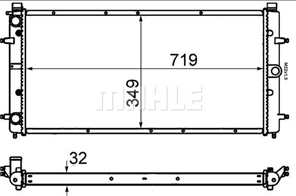 MAHLE CR 398 000S - Radiator, racire motor aaoparts.ro