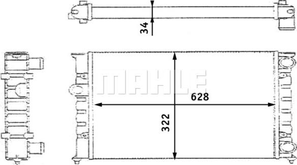 MAHLE CR 348 000S - Radiator, racire motor aaoparts.ro