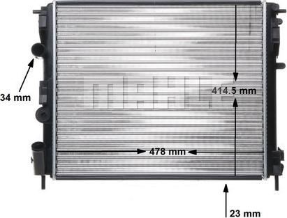 MAHLE CR 35 000S - Radiator, racire motor aaoparts.ro