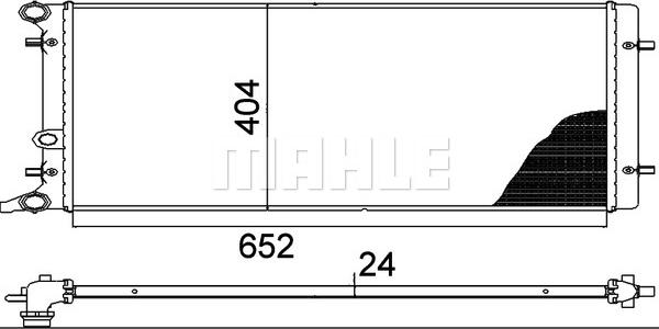 MAHLE CR 368 000P - Radiator, racire motor aaoparts.ro