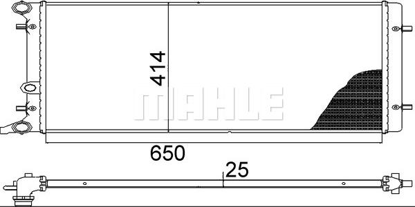 MAHLE CR 368 001S - Radiator, racire motor aaoparts.ro