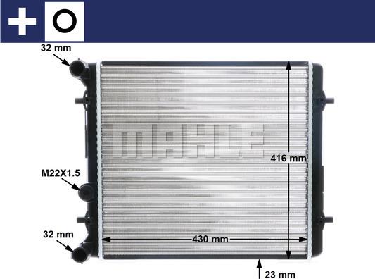 MAHLE CR 367 000S - Radiator, racire motor aaoparts.ro