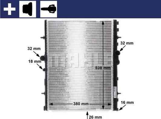 MAHLE CR 31 000S - Radiator, racire motor aaoparts.ro