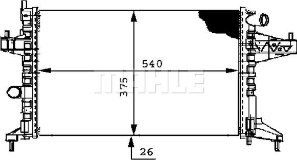 MAHLE CR 389 000P - Radiator, racire motor aaoparts.ro