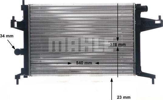 MAHLE CR 389 000S - Radiator, racire motor aaoparts.ro