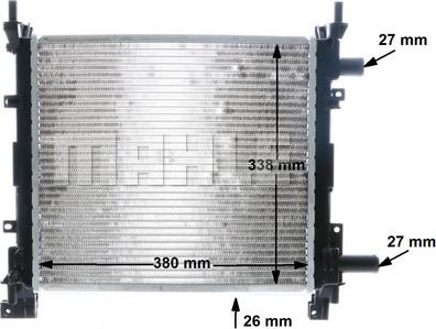 MAHLE CR 382 000S - Radiator, racire motor aaoparts.ro