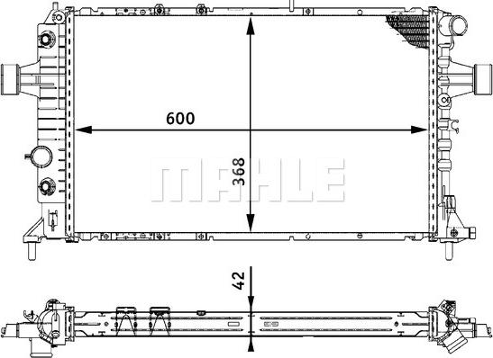 MAHLE CR 320 000S - Radiator, racire motor aaoparts.ro