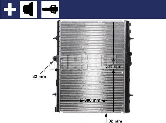 MAHLE CR 32 000S - Radiator, racire motor aaoparts.ro