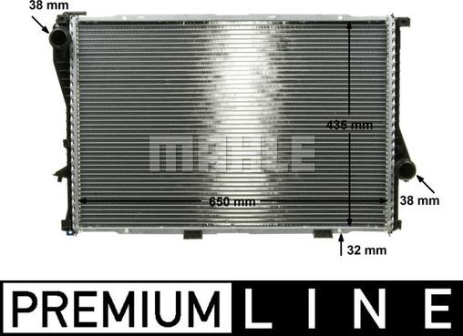 MAHLE CR 295 000P - Radiator, racire motor aaoparts.ro