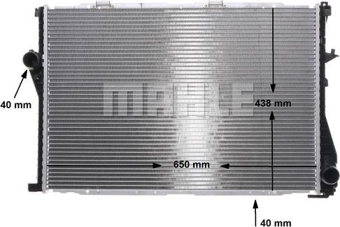 MAHLE CR 295 000S - Radiator, racire motor aaoparts.ro