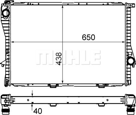 MAHLE CR 295 000S - Radiator, racire motor aaoparts.ro