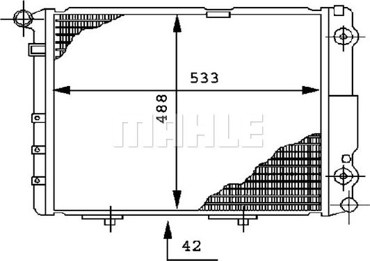 MAHLE CR 293 000P - Radiator, racire motor aaoparts.ro