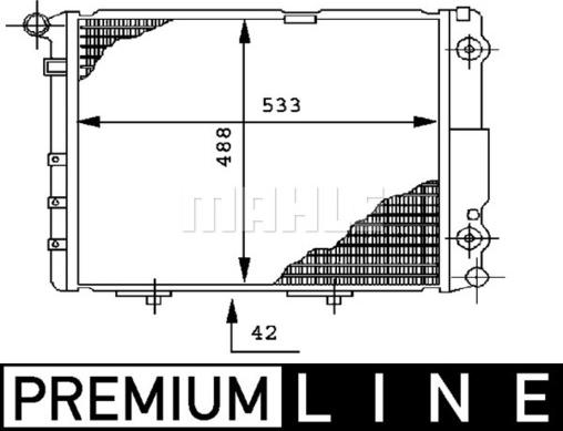 MAHLE CR 293 000P - Radiator, racire motor aaoparts.ro