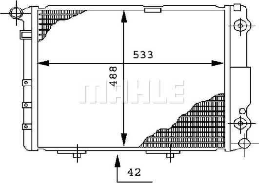 MAHLE CR 293 000S - Radiator, racire motor aaoparts.ro