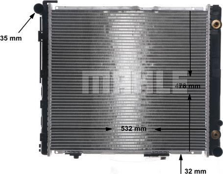 MAHLE CR 293 000S - Radiator, racire motor aaoparts.ro