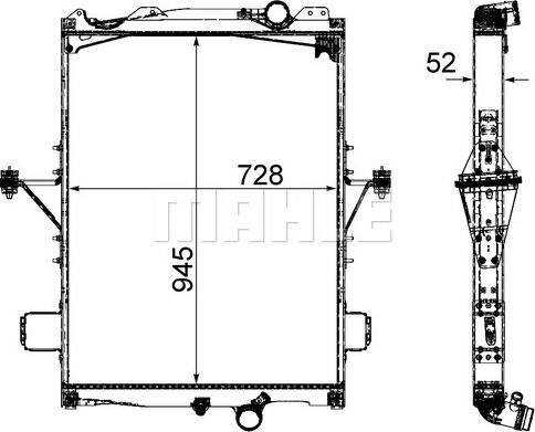 MAHLE CR 2096 000P - Radiator, racire motor aaoparts.ro