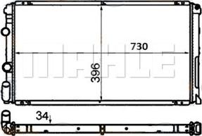 MAHLE CR 204 000S - Radiator, racire motor aaoparts.ro