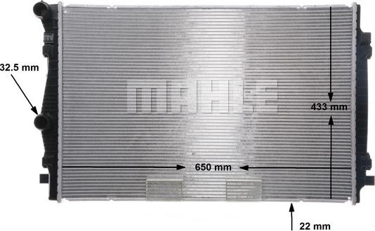 MAHLE CR 2055 000S - Radiator, racire motor aaoparts.ro