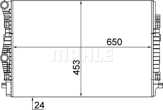 MAHLE CR 2055 001S - Radiator, racire motor aaoparts.ro