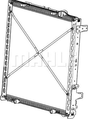 MAHLE CR 2086 000P - Radiator, racire motor aaoparts.ro