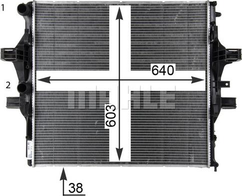 MAHLE CR 2088 000P - Radiator, racire motor aaoparts.ro