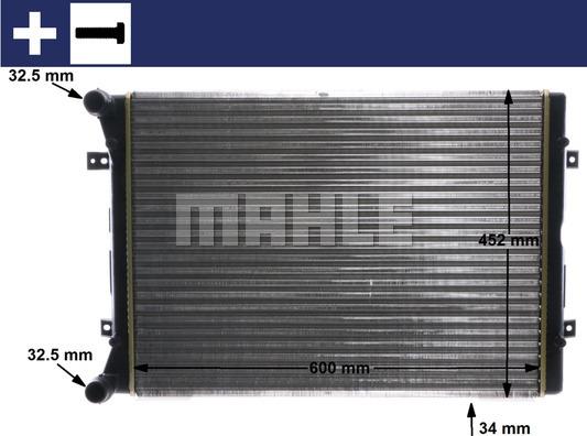 MAHLE CR 2038 000S - Radiator, racire motor aaoparts.ro