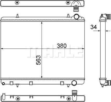 MAHLE CR 2033 000S - Radiator, racire motor aaoparts.ro