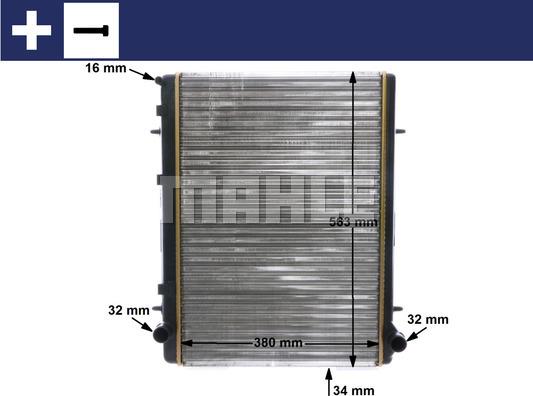 MAHLE CR 2033 000S - Radiator, racire motor aaoparts.ro