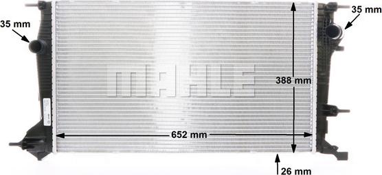 MAHLE CR 21 000S - Radiator, racire motor aaoparts.ro