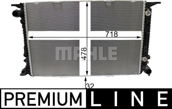 MAHLE CR 2178 000P - Radiator, racire motor aaoparts.ro