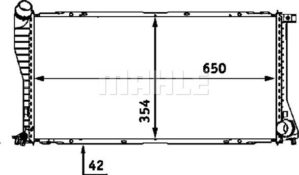 MAHLE CR 288 000S - Radiator, racire motor aaoparts.ro