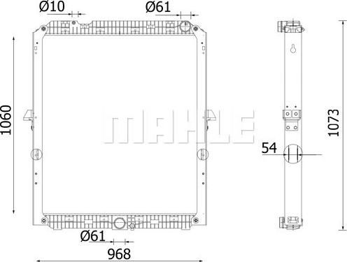 MAHLE CR 2219 000S - Radiator, racire motor aaoparts.ro