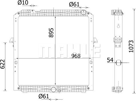 MAHLE CR 2217 000S - Radiator, racire motor aaoparts.ro