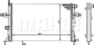 MAHLE CR 227 000P - Radiator, racire motor aaoparts.ro