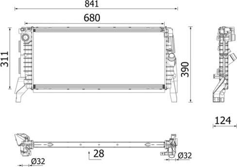 MAHLE CR 2749 000P - Radiator, racire motor aaoparts.ro