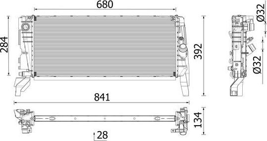 MAHLE CR 2763 000P - Radiator, racire motor aaoparts.ro