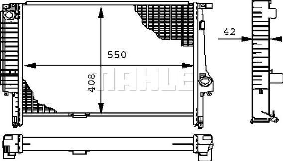 MAHLE CR 277 000S - Radiator, racire motor aaoparts.ro