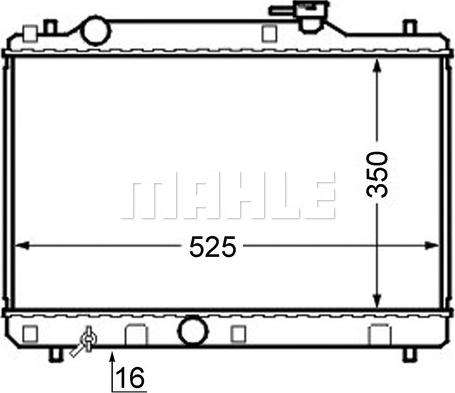 MAHLE CR 743 000S - Radiator, racire motor aaoparts.ro