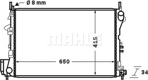 MAHLE CR 763 000S - Radiator, racire motor aaoparts.ro