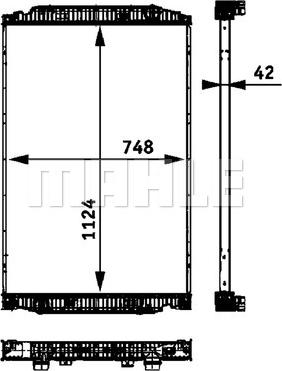 MAHLE CR 705 000P - Radiator, racire motor aaoparts.ro