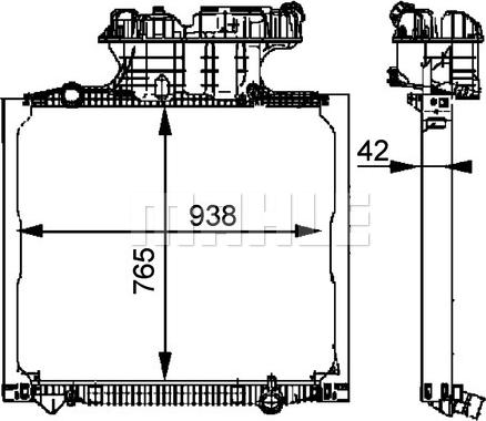 MAHLE CR 702 000P - Radiator, racire motor aaoparts.ro